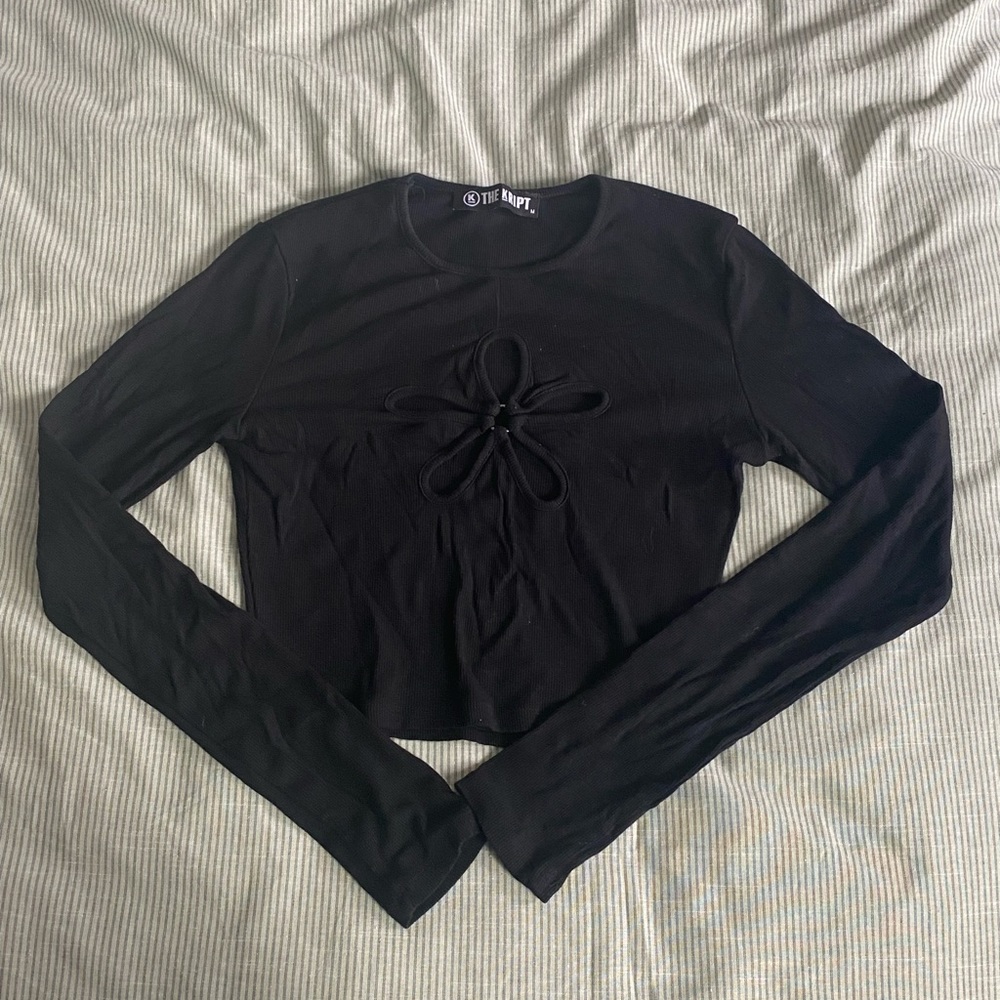 Long sleeve crop top